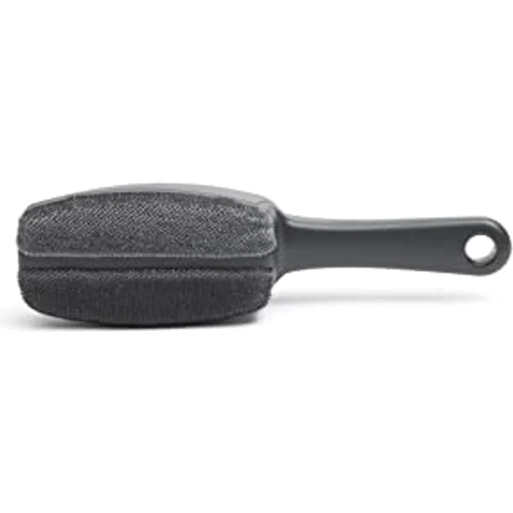 Brabantia - Textilbürste - Fusselentferner für Kleidung - Entfernt Fussel, Staub & Tierhaare - Doppelte Velourspads - Ergonomischer Griff - Polsterstoffreiniger - Dark Grey - 24,5 x 3,5 x 6,5 cm – Bild 1