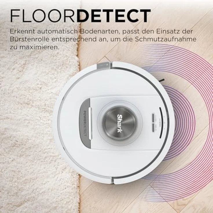 Shark PowerDetect Saugroboter selbstleerend mit 3D- & LiDAR-Navigation, Anti-Allergen- & Anti-Geruch-Basis, NeverStuck-Hindernisumgehung, Weiß AV2820VEEUWH – Bild 5