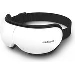 Medisana EM 100 Augenmassagegerät, faltbare Augenmaske mit Wärme, Musik, Luftkompression und 5 Massageprogrammen zur Linderung von Kopfschmerzen und Augenbelastung