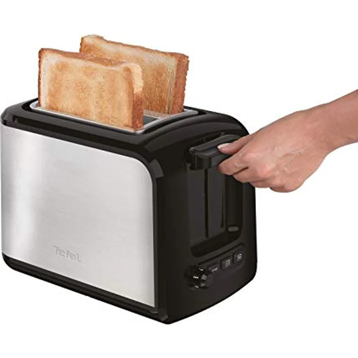 Tefal Express TT410D 2-Scheiben-Toaster, Schwarz, Edelstahl, 2 Scheiben, 850 W, 160 mm – Bild 2