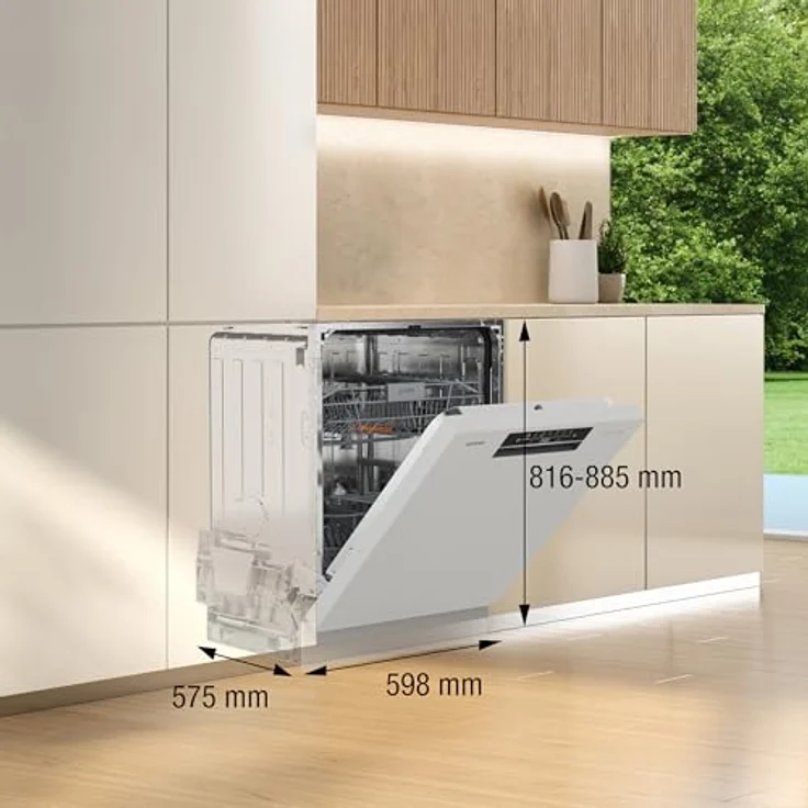 Gorenje GU642C90W BK070, Unterbau Geschirrspüler, 60 cm, 14 Maßgedecke, Weiß, Schwarz, Edelstahl, Energieeffizienzklasse C – Bild 2