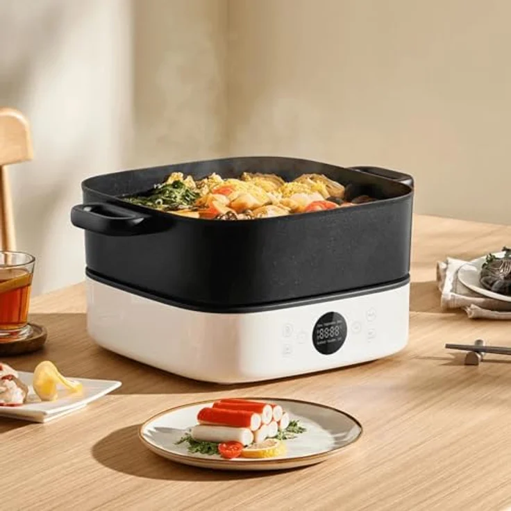Xiaomi Multifunktionaler Hot Pot Cooker 6L EU, Multikocher mit großem Fassungsvermögen und vielseitigen Funktionen – Bild 2