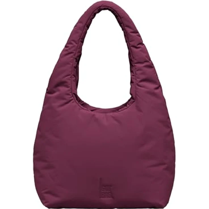 GOT BAG CLOUD, Damen Umhängetasche aus recyceltem Nylon im Puffer-Look, Rot, ca. 40 x 55 x 16 cm, mit praktischen Magnetverschluss und Reißverschluss-Innentasche – Bild 1