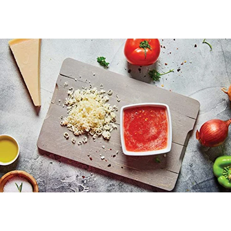 Börner Combi Chef Vierkantreibe • Edelstahl Reibe mit Auffangbehälter • Ideal als Parmesan Reibe, Gemüse Hobel, Zester Reibe & mehr • 4 verschiedene Schnittarten – Bild 4