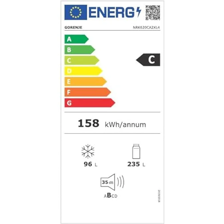 Gorenje NRK620CA2XL4 Kühl- und Gefrierkombination, freistehend, 331 Liter, Edelstahl, InverterCompressor, ExtraSilent – Bild 16