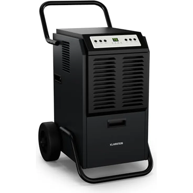 Klarstein DuraDry 50L Luftentfeuchter - Elektrisch, 52 dB, 5,5 L Tank, Auto-Abtau, Waschbarer Filter, 24h Timer, Für Keller & Große Räume bis 80 m², Anthrazit