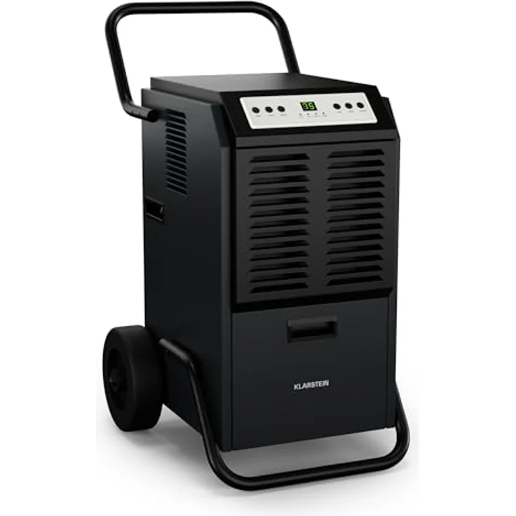 Klarstein DuraDry 50L Luftentfeuchter - Elektrisch, 52 dB, 5,5 L Tank, Auto-Abtau, Waschbarer Filter, 24h Timer, Für Keller & Große Räume bis 80 m², Anthrazit – Bild 1