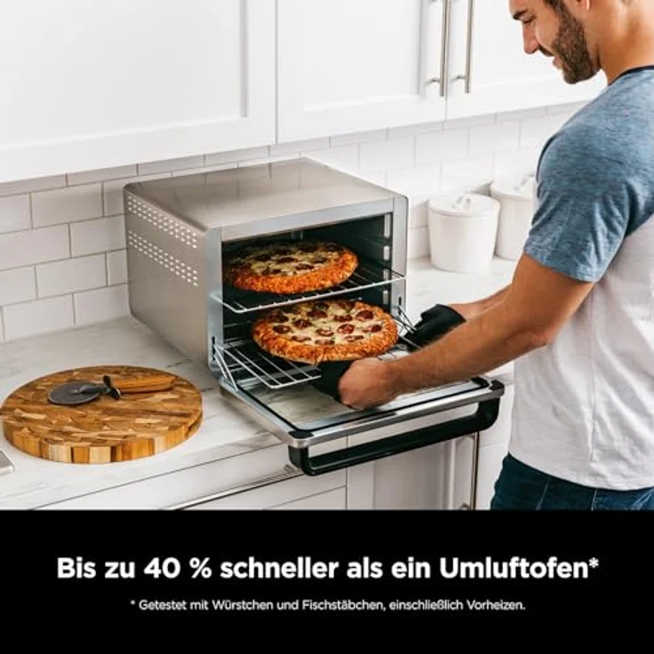 Ninja DT200EU, Minibackofen, Silber Schwarz – Bild 7