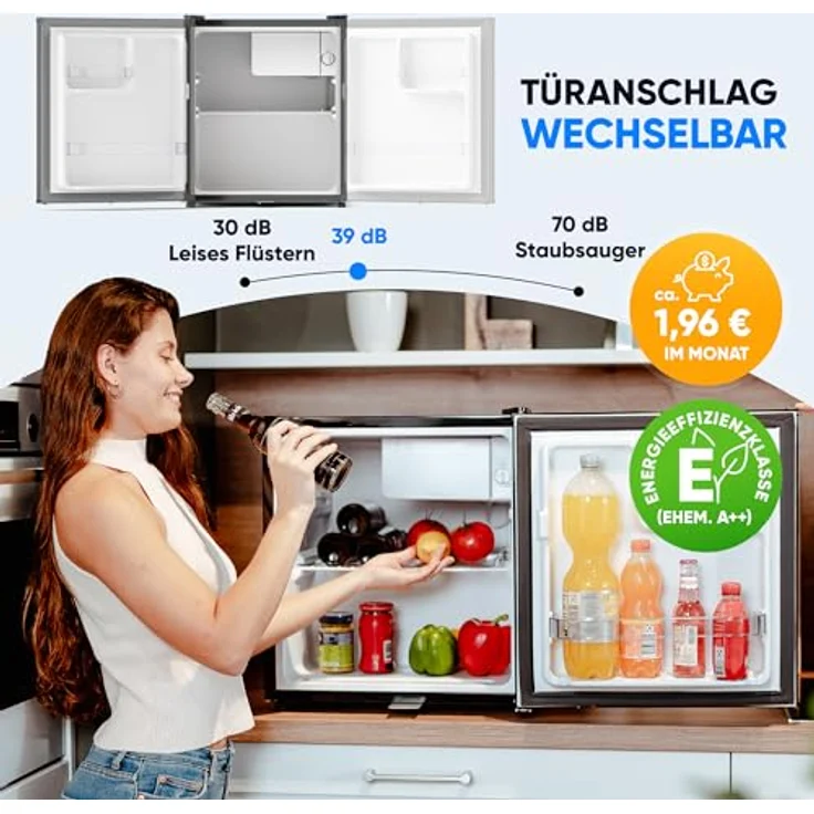 Stillstern KB 46.4 Minikühlschrank, freistehend, Abtauautomatik, Minibar, Energieklasse E – Bild 9