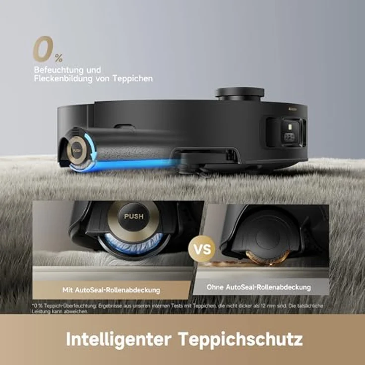 dreame Aqua10 Roller-Saugroboter mit AquaRoll-Wischer, 30.000 Pa Saugkraft, 6 cm Hindernisüberwindung, automatischer Leerung und Selbstreinigung – Bild 4