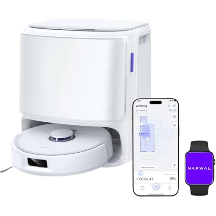 Narwal Saugroboter X10 Pro, Staubsauger-Roboter mit 11.000 Pa Saugkraft, DualFlow Anti-Tangle System, millimetergenaue Hindernisvermeidung, Zubehörpaket für 1 Jahr