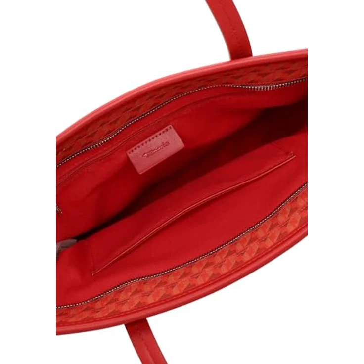 Tamaris TAS Francesca Shopper, Feinsynthetik mit längenverstellbarem Umhängeriemen, strukturierte Optik und Print-Design, schwarz – Bild 7