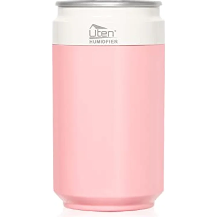 Luftbefeuchter Schlafzimmer, Uten Mini Humidifier Cool Mist, Aroma Diffuser USB und Akku mit automatische Abschaltung, 2 Nebelmodus, Nachtlicht für Auto,Büro Pflanze – Bild 1