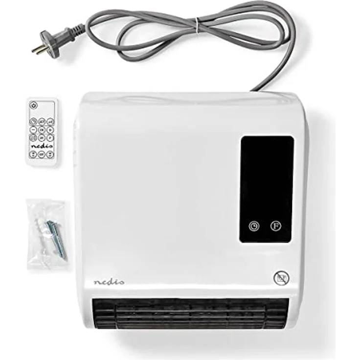 Nedis HTBA20WT Keramik-Heizlüfter 20m² Weiß, Grau, Heizlüfter – Bild 4