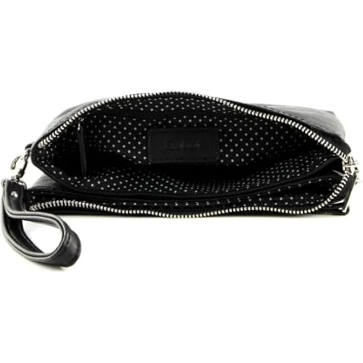 Gabor Handtasche, synthetisches Material mit Reißverschluss, Schwarz – Bild 5