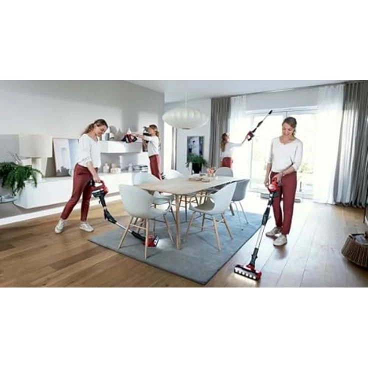 Bosch BCS711PET Besenstaubsauger Silber One Size / EU Plug 220V - Handstaubsauger mit beutelloser Reinigung und 40 min Akkulaufzeit – Bild 10