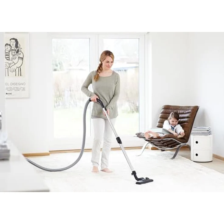 Nilfisk Bravo SR10P07A Staubsauger mit Energiezylinder – für alle Fußböden – XL-Staubsaugerbeutel & EPA-Filter, 700 W (dunkelrot) – Bild 4