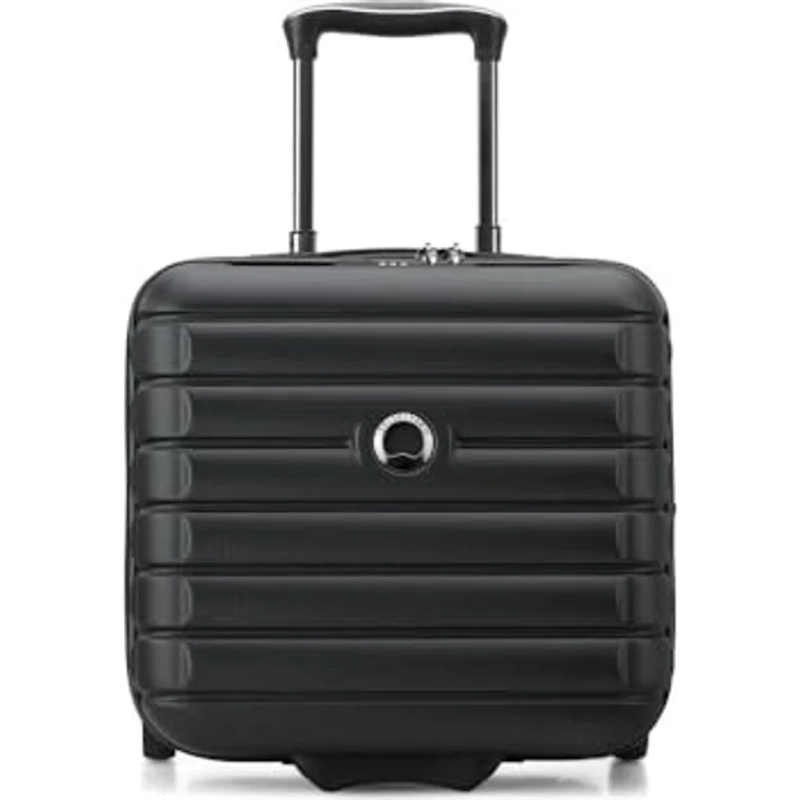 Delsey Shadow 5.0 4-Rollen Businesstrolley 38 cm Laptopfach mit Dehnfalte, Schwarz (30 l) – Bild 2