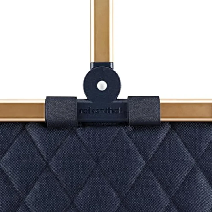 reisenthel carrybag Einkaufskorb mit Henkel Einkaufstasche Shopping Tragetasche frame rhombus midnight gold – Bild 5