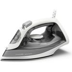 Philips 2000-Serie Dampfbügeleisen - Bis zu 25 g/min Dauerdampf. 2000W. 250 ml Wassertank. Schnelle Entknitterung. 4 Dampfstufen. Keramiksohle. Leichtes Gewicht für Leichtes Bügeln. Grau (DST2020/80)