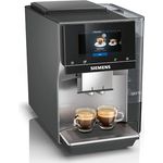 Siemens Kaffeevollautomat EQ700 classic TP715D01, App-Steuerung, Cold Brew, intuitives Full-Touch-Display, bis zu 10 individ. Kaffeekreationen als Favoriten, autom. Dampfreinigung, 1500 W, grau-silber
