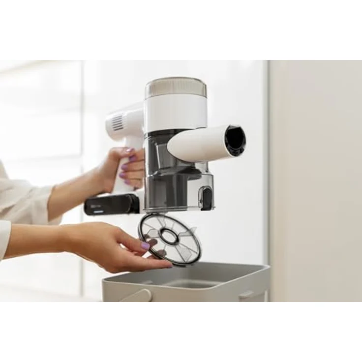 Gorenje AIR ESSENTIAL SVC222230AEW, Akku Staubsauger mit AntiTangle Multi-Bodendüse, 2-in-1 Staubbürste und Schnellparkposition, Weiß – Bild 14