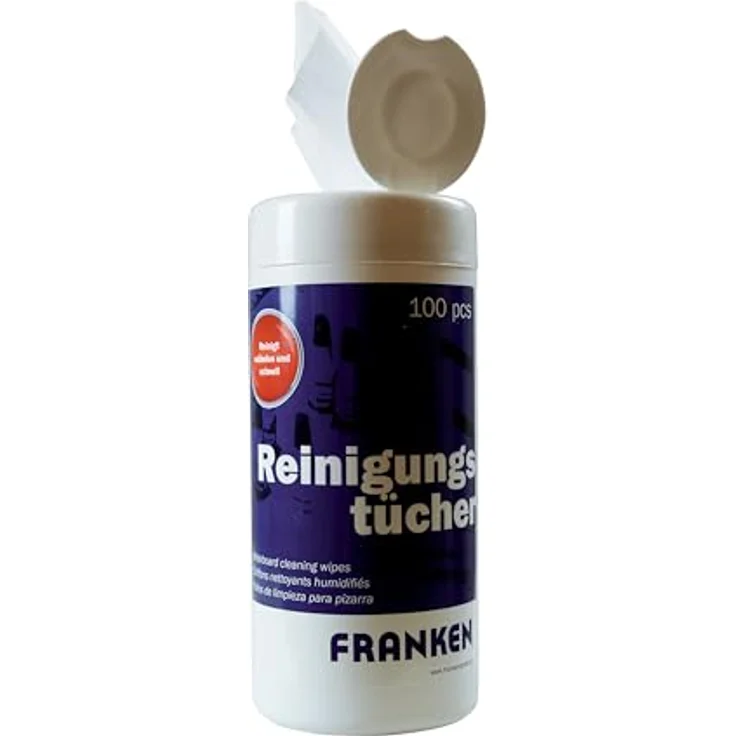 FRANKEN Reinigungstücher in der Spenderdose mit 100 Tüchern, Z1920, Feuchte Reinigungstücher – Bild 1