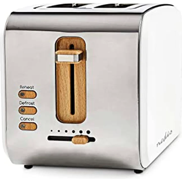 Nedis Toaster, 2 breite Öffnungen, Soft-Touch, weiß – Bild 2