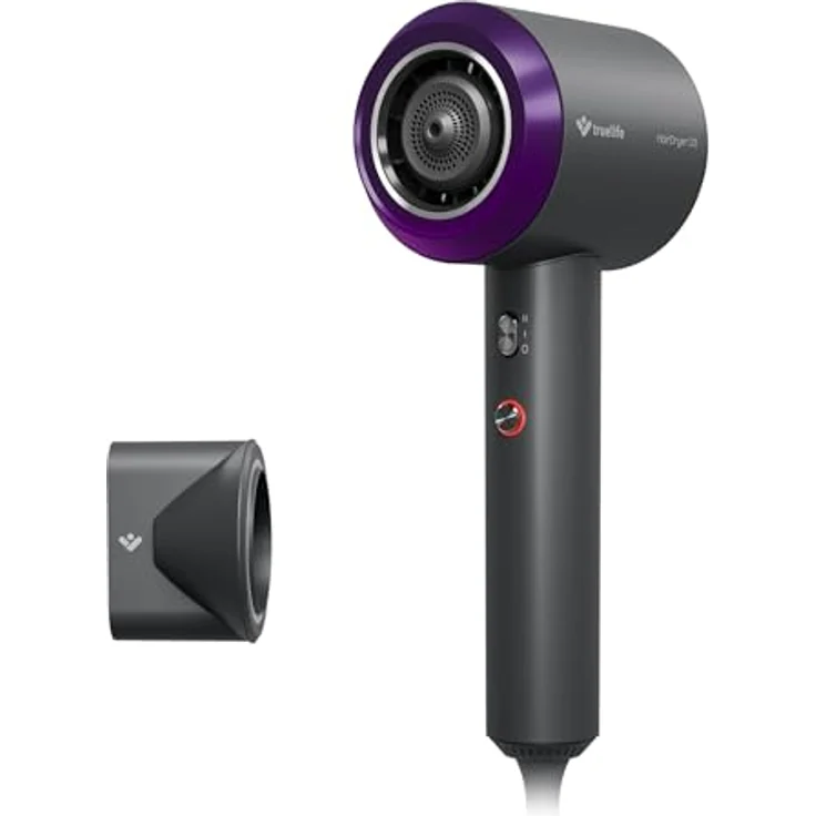 TrueLife Haartrockner TrueLife HairDryer D3, Ionisator, 2 Geschwindigkeiten, 4 Temperaturen, leise (schwarz) – Bild 1