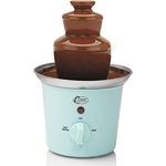 Bestron Schokoladenbrunnen mit 3 Etagen, kleiner Schokobrunnen mit Warmhaltefunktion, 60 Watt, Farbe: Mint