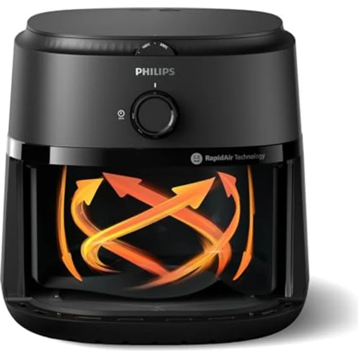 Philips 1000 Serie Airfryer NA130/00, Heißluft-Fritteuse mit 6,2 l Fassungsvermögen und Rapid Air Heißlufttechnologie – Bild 4