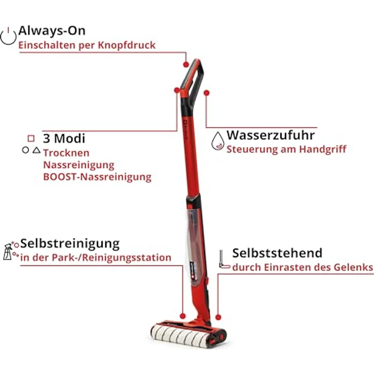 Einhell EINHELL Akku-Hartbodenreiniger CLEANEXXO Kit (1x), 18V Power, BOOST-Modus, blau – Bild 6