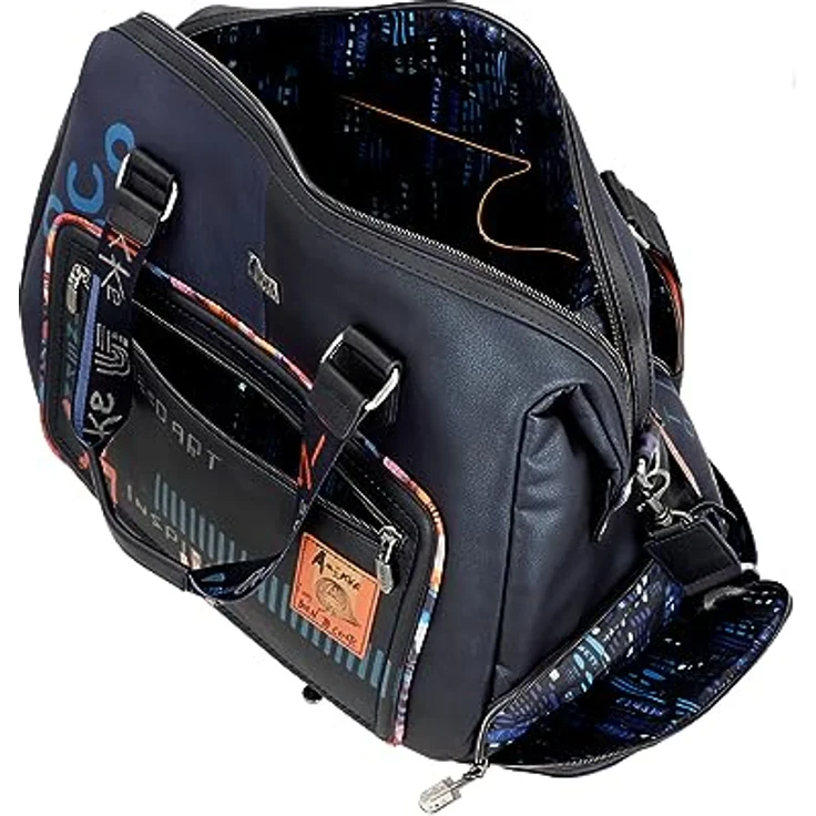 Anekke Contemporary Weekender Reisetasche, 45 cm, blau, 100% Polyurethan, mehrfarbig – Bild 8