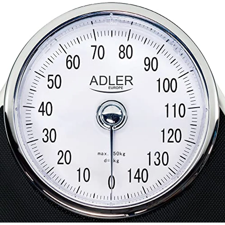 Adler AD8177 Mechanische Personenwaage bis zu 150kg, Analoge Badezimmerwaage hohe Genauigkeit, Anti-Rutsch-Oberfläche, Nicht-Digital, Einfach zu Bedienen, ohne Batterien – Bild 3