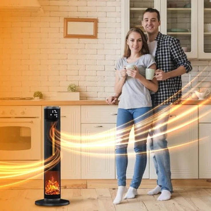 Tronitechnik Turm-Keramikheizer mit 2000 Watt, PTC Keramikheizelement TT-KH-073, Heizlüfter – Bild 10