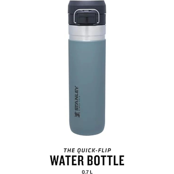 STANLEY Quick Flip Trinkflasche Edelstahl 0.71L - 12+ Stunden Kalt - BPA-Frei - Spülmaschinenfest - Auslaufsicher - Shale – Bild 3