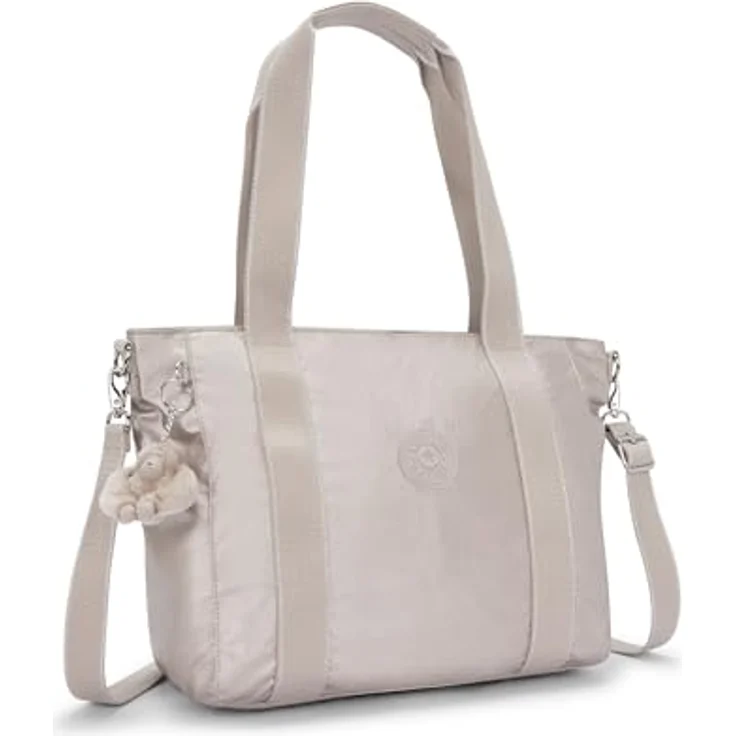 Kipling Asseni S Shopper Tasche 40 cm, Mehrfarbig, Modisches Design mit viel Platz – Bild 5