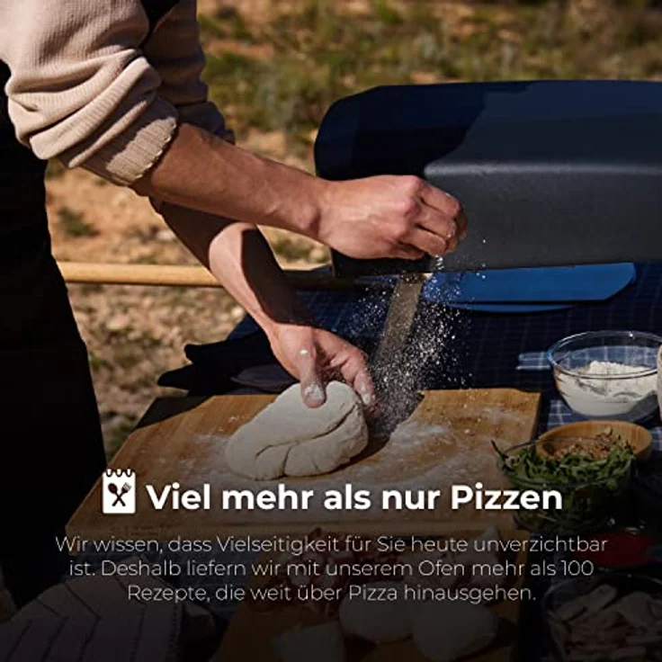 MasterPRO Napoli | Pizzaofen | Tragbarer Gasofen mit Schnellbackfunktion bis zu 500ºC | Pizzen in 60 Sekunden Fertig | Mit Tragetasche und Steinblech – Bild 4