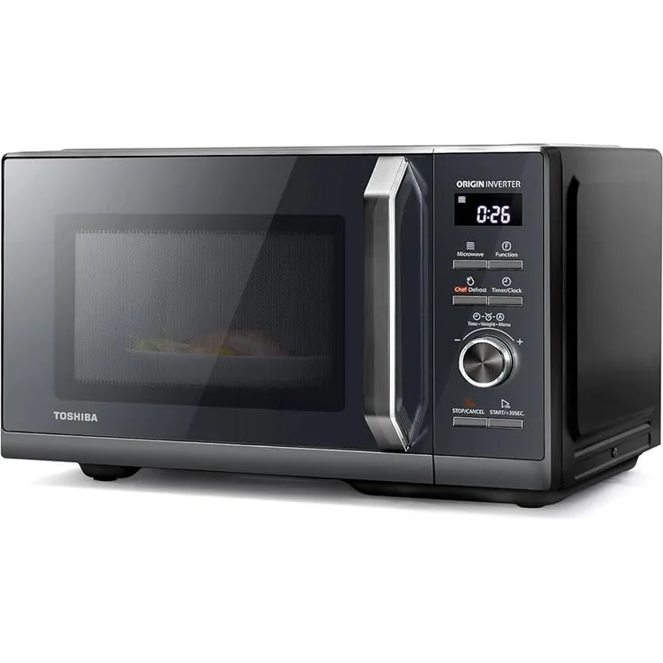 Toshiba Mikrowelle mit Grill MW3 AG25PF, 25 l, 900 W, 11 Leistungsstufen, schwarz