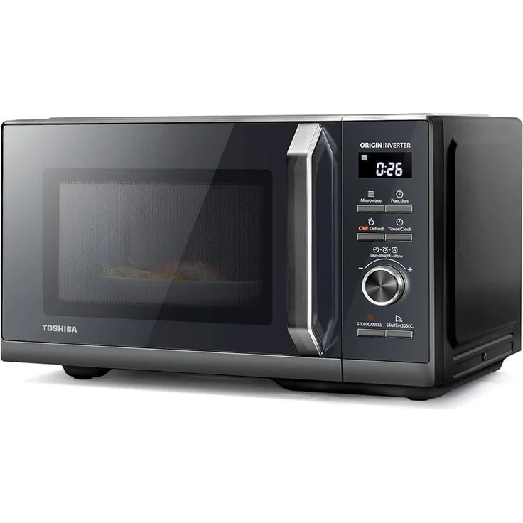 Toshiba Mikrowelle mit Grill MW3 AG25PF, 25 l, 900 W, 11 Leistungsstufen, schwarz