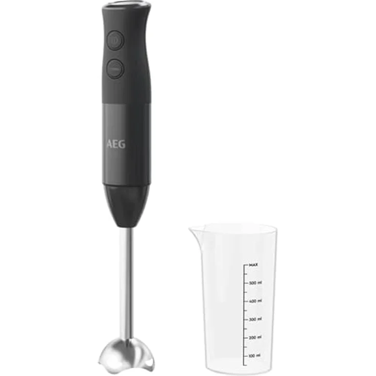 AEG HB4-1-4GG Stabmixer, 600W, 2 Geschwindigkeiten und Turbo-Funktion, 0,6L, granite grey – Bild 9