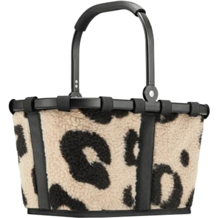 REISENTHEL® carrybag XS, Einkaufskorb mit 5 Litern Fassungsvermögen, Teddy Leo Cream Design, stabiler Alurahmen – Bild 1