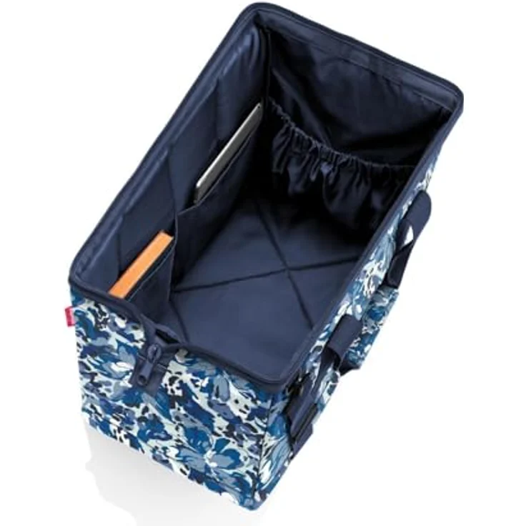 reisenthel Allrounder L Handtasche, praktische Reisetasche mit großem Hauptfach und Steckfächern, flora blue, Blau – Bild 3