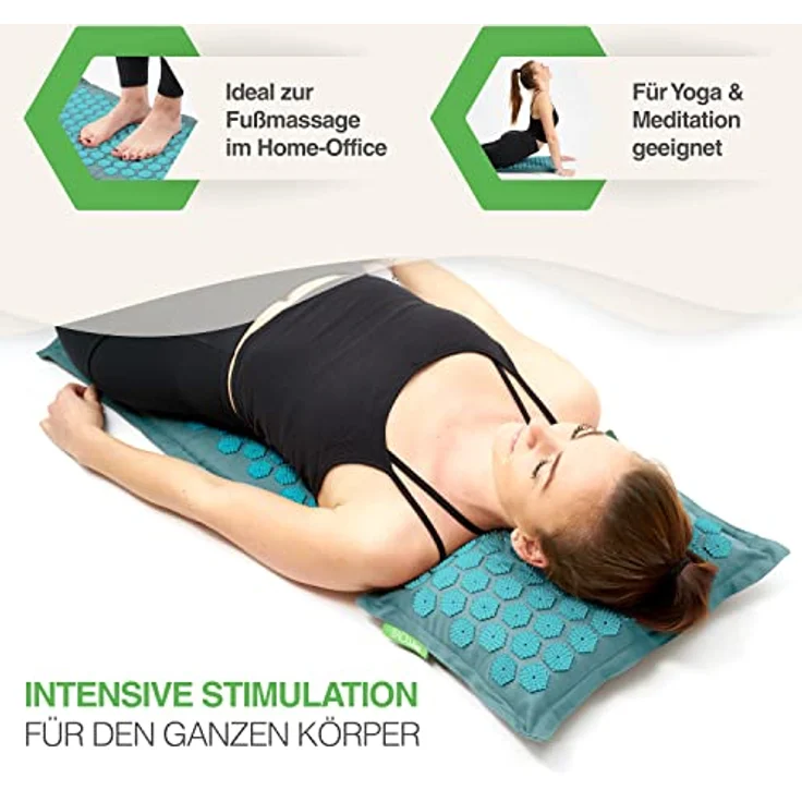 BACKLAxx® Akupressurmatte "Original" Halbleinen, Kokosfasern, Naturlatex, 10.272 Spitzen – Bild 4