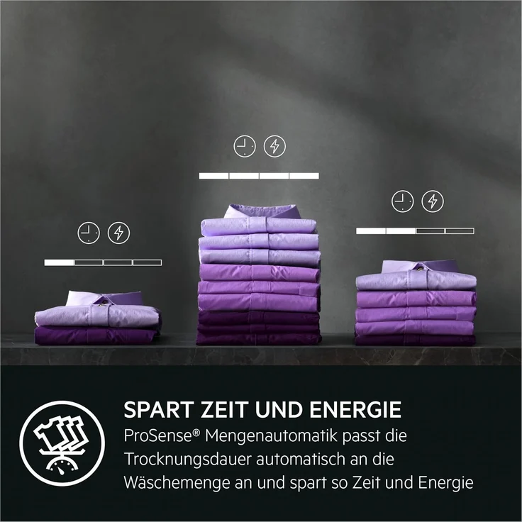 AEG TR9T75680, Wärmepumpentrockner, C, Fassungsvermögen 8 kg, Standgerät, weiß – Bild 6