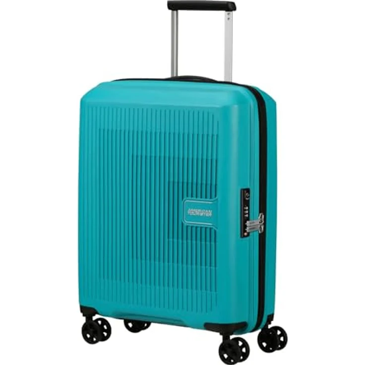 American Tourister Aerostep - 4-Rollen-Kabinentrolley 55 cm erw., Polypropylen, schwarz – Bild 2