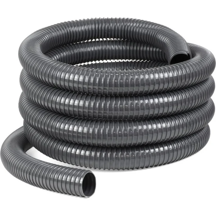 Moritz Abwasserschlauch grau 5m / 25mm, flexibler Pumpenschlauch mit UV-Beständigkeit und Temperaturbereich -5°C bis +65°C