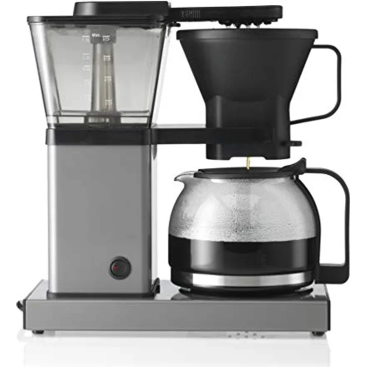 Trebs Filter-Kaffeemaschine 24110 - Kaffeemaschine mit Direktbrühsystem - 10 Tassen bei 1l Kapazität - Abschaltautomatik - Tropfstopp - Aluminiumdesign - Aluminium/schwarz - Preisvergleich – Bild 2