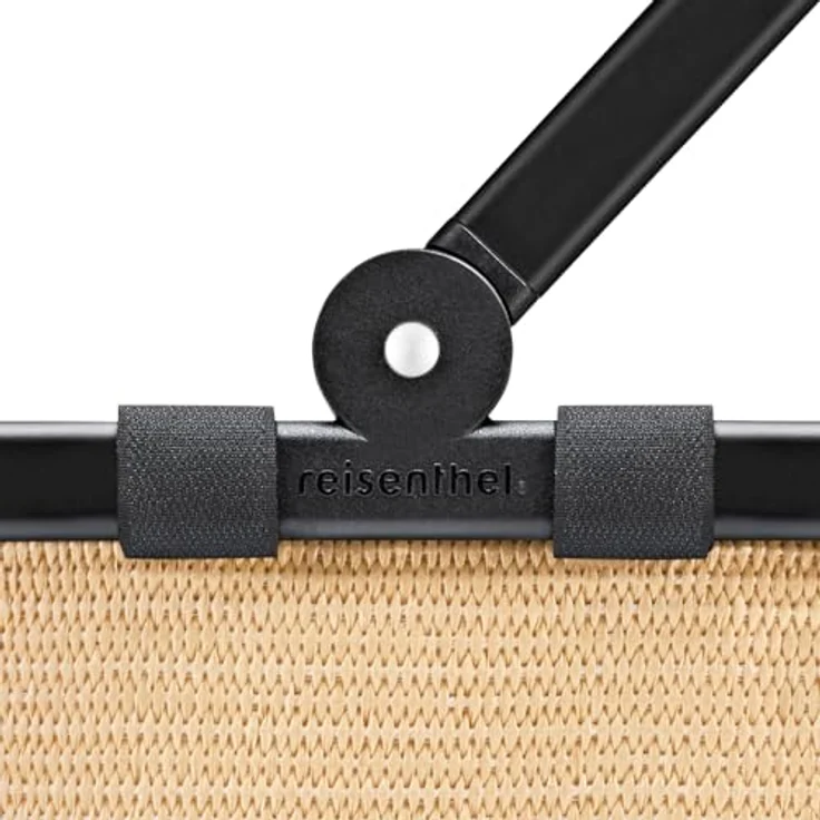 REISENTHEL® Shopper Carrybag, Polyester Einkaufstasche mit praktischem Reißverschlussfach, schwarz – Bild 4
