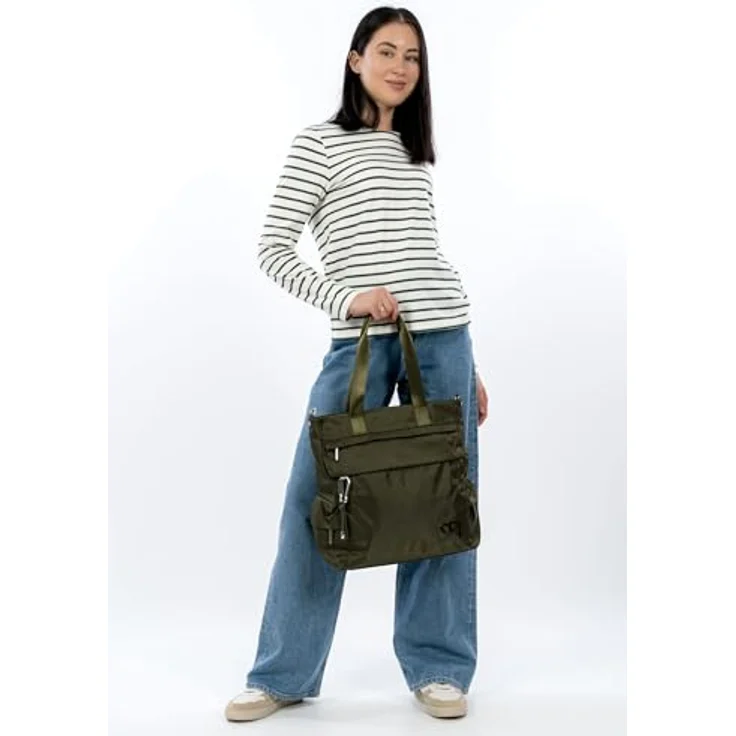 SURI FREY Shopper SFY SURI Sports Marry, zweifarbiges Nylon-Design mit Reißverschluss und Anhänger, Damen – Bild 2